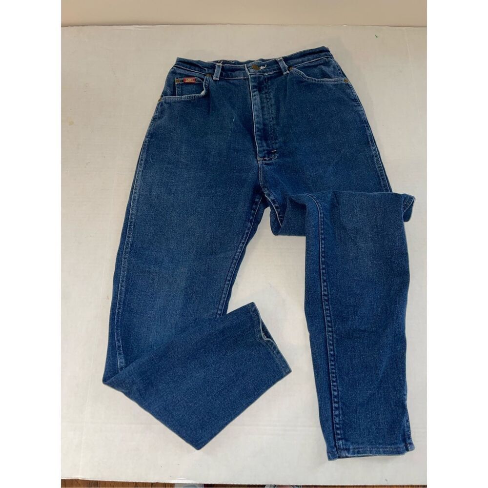 VTG Women's LEE Denim Jeans 12  Classic Fit EUC High Waist Tapered Leg 1980s A11